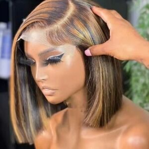 Stylish Brown and Blonde Women's Wig